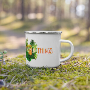 I Like Lichen Things (enamel mug)