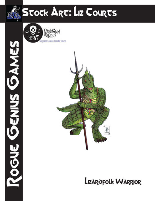 Stock Art: Lizardfolk Warrior