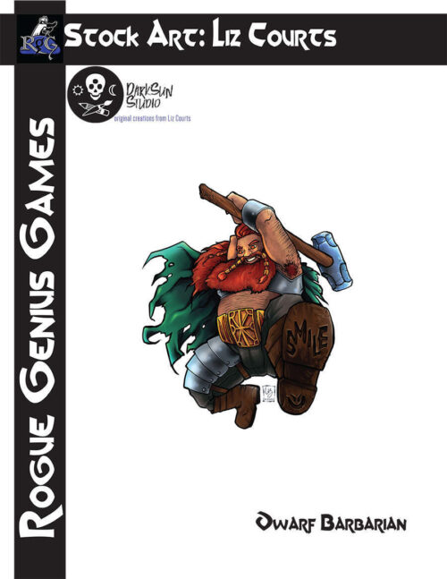 Stock Art: Dwarf Barbarian