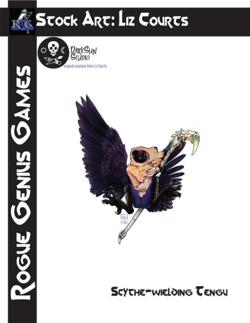 Stock Art: Scythe-Wielding Tengu